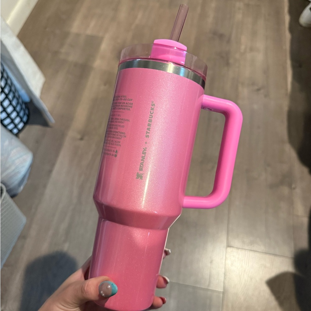 Starbucks Pink Tumbler with Handle